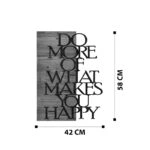 Διακοσμητικό τοίχου Haper  ξύλο πεύκου σε φυσική απόχρωση με μαύρο μέταλλο 42x3x58εκ