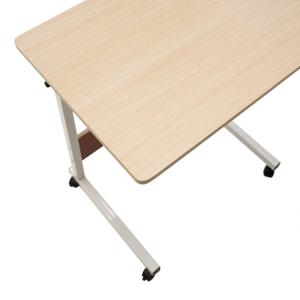 Γραφείο Piper  με αυξομείωση ύψους-MDF φυσικό-λευκό 60x40x69-90εκ