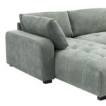 Γωνιακός καναπές Gianco  αναστρέψιμος ύφασμα σε μέντα απόχρωση 298x208x85εκ