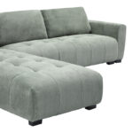 Γωνιακός καναπές Gianco  αναστρέψιμος ύφασμα σε μέντα απόχρωση 298x208x85εκ