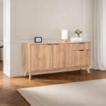 Μπουφές Hamea  mdf σε φυσική απόχρωση 150x39,5x73εκ