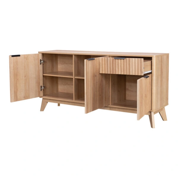 Μπουφές Hamea  mdf σε φυσική απόχρωση 150x39,5x73εκ