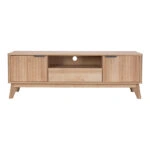 Έπιπλο τηλεόρασης Hamea  mdf σε φυσική απόχρωση 145x39,5x49εκ