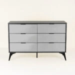 SPECCHIO ΣΥΡΤΑΡΙΕΡΑ 6ΣΥΡΤΑΡΙΑ ΜΑΥΡΟ OAK ΚΑΘΡΕΠΤΗΣ 120x39xH80cm