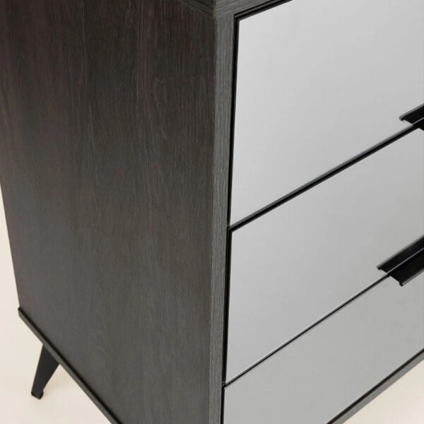 SPECCHIO ΣΥΡΤΑΡΙΕΡΑ 6ΣΥΡΤΑΡΙΑ ΜΑΥΡΟ OAK ΚΑΘΡΕΠΤΗΣ 120x39xH80cm