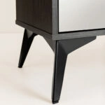 SPECCHIO ΣΥΡΤΑΡΙΕΡΑ 6ΣΥΡΤΑΡΙΑ ΜΑΥΡΟ OAK ΚΑΘΡΕΠΤΗΣ 120x39xH80cm