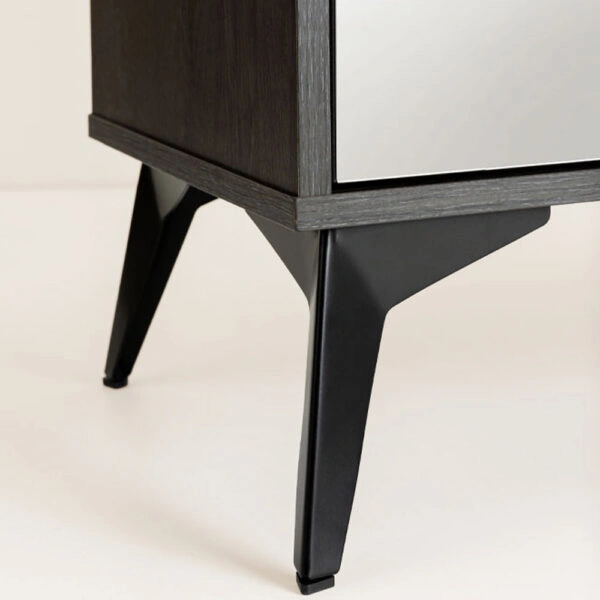 SPECCHIO ΣΥΡΤΑΡΙΕΡΑ 6ΣΥΡΤΑΡΙΑ ΜΑΥΡΟ OAK ΚΑΘΡΕΠΤΗΣ 120x39xH80cm