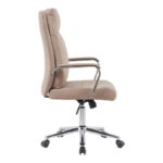 Καρέκλα γραφείου διευθυντή Siquel  pu σε cappuccino απόχρωση