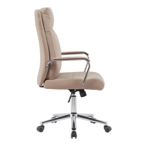Καρέκλα γραφείου διευθυντή Siquel  pu σε cappuccino απόχρωση