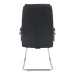 Καρέκλα επισκέπτη Siquel I pu σε μαύρη απόχρωση 58x62x105εκ