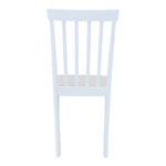 Καρέκλα Houston  rubberwood σε λευκή απόχρωση 40x49x94εκ