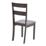 Καρέκλα Dallan  rubberwood σε καρυδί απόχρωση 40x47.5x89εκ