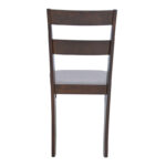 Καρέκλα Dallan  rubberwood σε καρυδί απόχρωση 40x47.5x89εκ