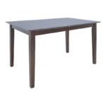 Tραπεζαρία επεκτεινόμενη Mabor-Houston  ξύλο σε καρυδί απόχρωση 120-150x80x73,8εκ