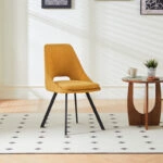 Καρέκλα Initiate  κίτρινο ύφασμα-πόδι μαύρο μέταλλο 48x57x85εκ