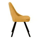 Καρέκλα Initiate  κίτρινο ύφασμα-πόδι μαύρο μέταλλο 48x57x85εκ