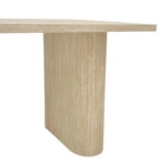 Τραπέζι Loozir  mdf σε όψη τραβερτίνας 180x90x75εκ