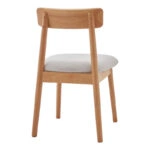 Καρέκλα Tullo  rubberwood σε φυσική απόχρωση 46x45x78εκ