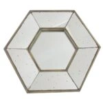 Artekko Dorthea MDF Πολυγωνικός Καθρέπτης Τοίχου