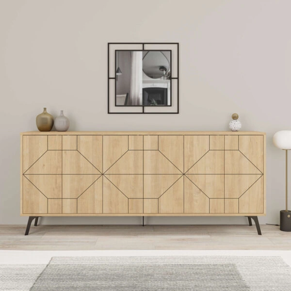 Μπουφές Dune  σε φυσική απόχρωση 181x35x77.4εκ