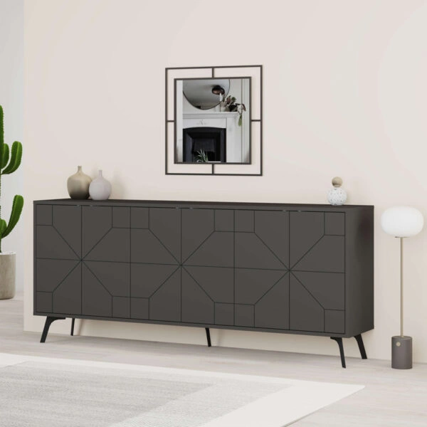 Μπουφές Dune  σε ανθρακί απόχρωση 181x35x77.4εκ