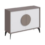 Μπουφές Gora  σε μόκα - λευκή απόχρωση 110x35.6x82εκ