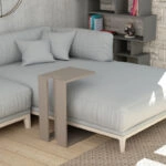 Βοηθητικό τραπέζι Muju  σε μόκα απόχρωση 40x30x57εκ