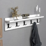 Κρεμάστρα Mec  μελαμίνη σε λευκή απόχρωση 80x9.5x18εκ