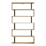 Βιβλιοθήκη Ziza  σε oak απόχρωση 90x22x162.6εκ