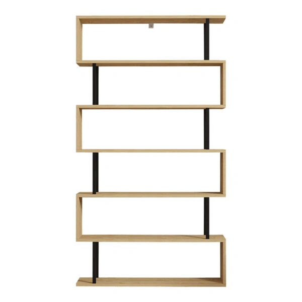 Βιβλιοθήκη Ziza  σε oak απόχρωση 90x22x162.6εκ