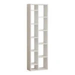 Βιβλιοθήκη Minicu σε λευκή απόχρωση 44,4x19,6x150εκ