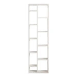 Βιβλιοθήκη Minicu σε λευκή απόχρωση 44,4x19,6x150εκ