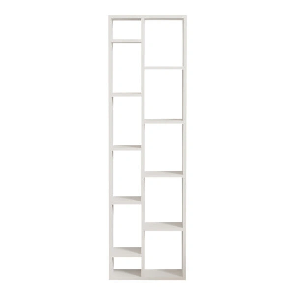 Βιβλιοθήκη Minicu σε λευκή απόχρωση 44,4x19,6x150εκ