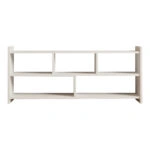 Έπιπλο τηλεόρασης Kapri  σε λευκή απόχρωση 120x28x55εκ
