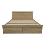 Κρεβάτι Olympus με συρτάρι σε sonoma απόχρωση 150x200εκ