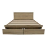 Κρεβάτι Olympus με συρτάρι σε sonoma απόχρωση 150x200εκ