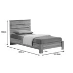 Κρεβάτι OLYMPUS σε sonoma απόχρωση 100x200εκ