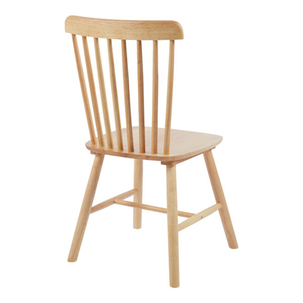 Καρέκλα Melia  rubberwood σε φυσική απόχρωση 45x51x87εκ