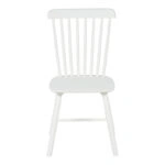 Καρέκλα Melia  rubberwood σε λευκή απόχρωση 45x51x87εκ