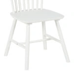 Καρέκλα Melia  rubberwood σε λευκή απόχρωση 45x51x87εκ