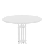 Τραπεζαρία Vergo-Tade  σετ 3τεμ λευκό μέταλλο Φ60x70εκ