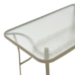 Τραπεζαρία Lindaria-Ensure  5τεμ μέταλλο-γυαλί σε σαμπανιζέ απόχρωση 140x80x70εκ