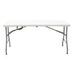 Τραπέζι catering Rodeo  πτυσσόμενο-βαλίτσα λευκό 240x76x74εκ