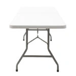 Τραπέζι catering Rodeo  πτυσσόμενο-βαλίτσα λευκό 240x76x74εκ