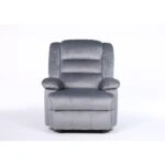 Πολυθρόνα Ανακλινόμενη ArteLibre CARINAE Γκρι Βελούδο 93x90x100cm