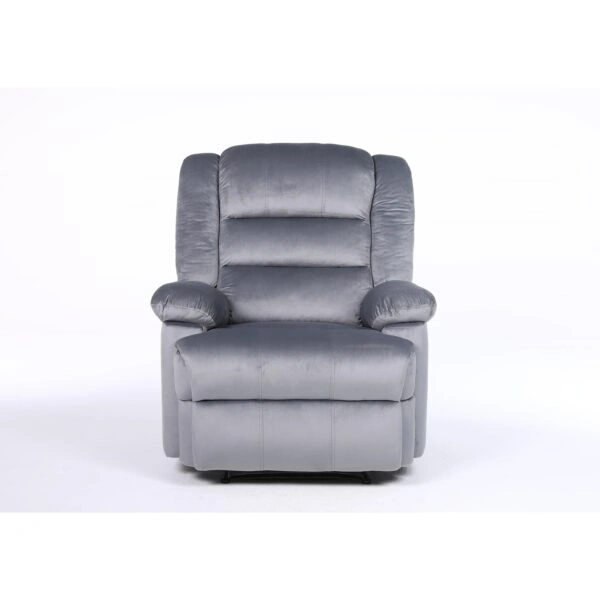 Πολυθρόνα Ανακλινόμενη ArteLibre CARINAE Γκρι Βελούδο 93x90x100cm