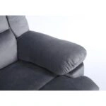 Πολυθρόνα Ανακλινόμενη ArteLibre CARINAE Γκρι Βελούδο 93x90x100cm