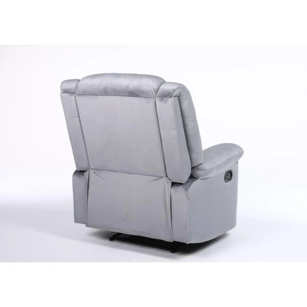 Πολυθρόνα Ανακλινόμενη ArteLibre CARINAE Γκρι Βελούδο 93x90x100cm