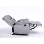 Πολυθρόνα Ανακλινόμενη ArteLibre CARINAE Γκρι Βελούδο 93x90x100cm