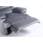 Πολυθρόνα Ανακλινόμενη ArteLibre CARINAE Γκρι Βελούδο 93x90x100cm